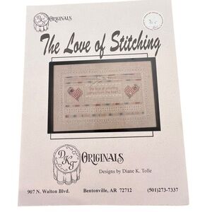The Love Of Stitching DKJ Originals Embroidery‎ Needlework RARE Pattern Colorful